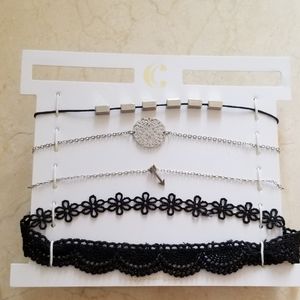 NWT Charming Charlie 5-pc Choker Set